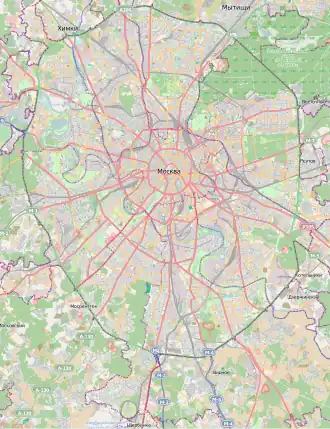 Moscow–Yaroslavsky is located in Moscow Ring Road