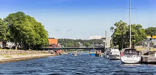 Bridge over the canal between Moss and Jeløy