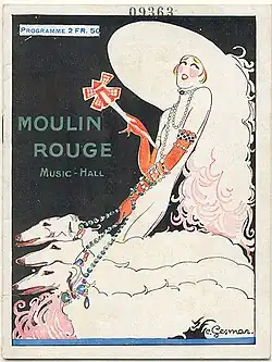 Moulin Rouge poster by Charles Gesmar (1925)