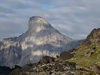 Mount Thor seen from Akshayuk Pass