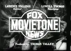 Image 4Title card from a 1935 Fox Movietone News newsreel (from Fox Film)