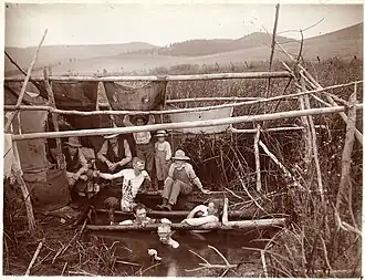 Mud baths at Hot Springs, Montana, c.1899