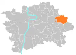 Location of Prague 20 in Prague