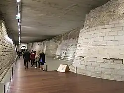 Renovated moat of the Medieval Louvre