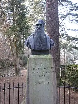 Bust of Rude in Parc Noisot by François Rude