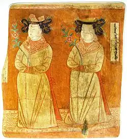 Uyghur princesses, cave 9, Museum für Asiatische Kunst