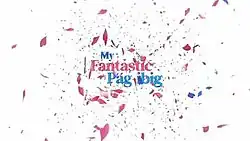 An image of scattered pink and blue colored objects, over a white background. The series title is displayed on the center of the image.