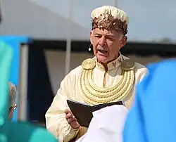 Myrddin at the National Eisteddfod of Wales in 2022