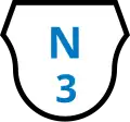 National Road N3 shield}}