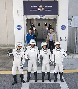 Crew-5 astronauts prior to launch