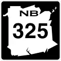 Route 325 marker