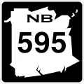 Route 595 marker