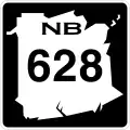 Route 628 marker