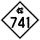 North Carolina Highway 741 marker