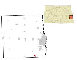 Location of Kindred, North Dakota