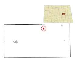 Location of Grace City, North Dakota
