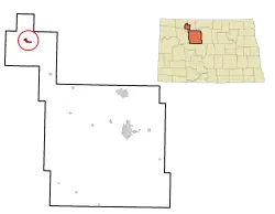 Location of Kenmare, North Dakota