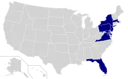 Location of teams in {{{title}}}