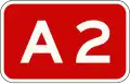 A2 motorway shield}}