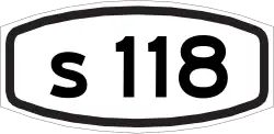 City route 118 shield}}
