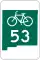 New Mexico State Bike Route 53 marker