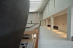 Atrium with the Great Concert Hall wall on the left