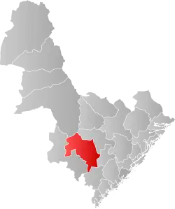 Evje og Vegusdal within Aust-Agder