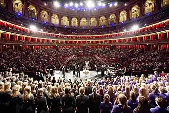 National Youth Choir at the Royal Albert Hall in 2016.