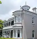 Allendale's double bay windows and octagonal belvedere.