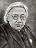 a photograph of Nadezhda Krupskaya, the date the photograph was taken in 1924