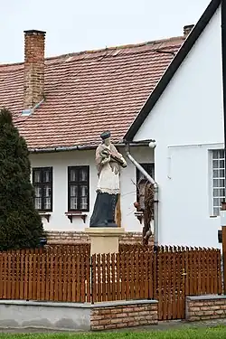 Statue of John the Apostle in Nagymányok