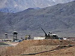 Anti-aircraft guns guarding Natanz nuclear facility