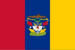 Military flag and naval ensign of Republic of New Granada (1834–1858)