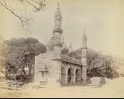 Nawab Sardar Khan Masjid and outer gate in survey No. 6814. (part of Sardar Khan's Roza)