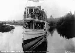 Boat carrying tourists, 1911