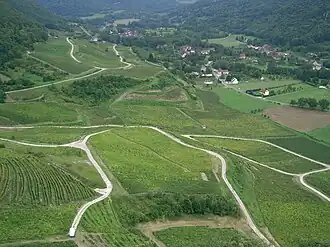 A general view of Nevy-sur-Seille