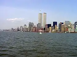 Image 29The World Trade Center skyline before September 11, 2001. (from History of New York City (1978–present))