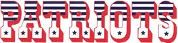 The Patriots' wordmark used in the Sullivan era between 1960 and 1992