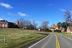 New Kent Ordinary is the second brick structure from the right.