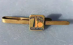 A souvenir tie clip from the fair