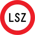 Limited Speed Zone (no longer in use)