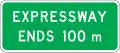Expressway Ends 100m
