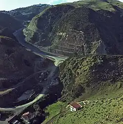 view of quarry and a gorge.