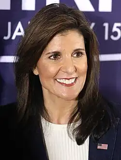 United States Ambassador to the United Nations and 2024 presidential candidate Nikki Haleyfrom South Carolina (2017–2018)