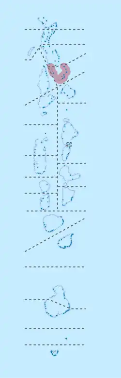 Location of Noonu in Maldives