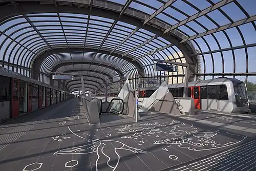 Noord station, terminus of the line