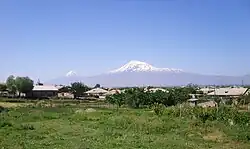 Nor Kyurin and Mt. Ararat, May 2009.