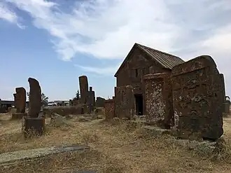 Chapel located within the cemetery