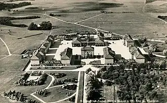 View of the regiment's barracks in Näsby.