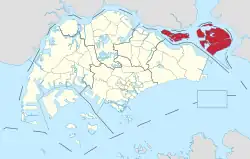 Location of the North-Eastern Islands in Singapore